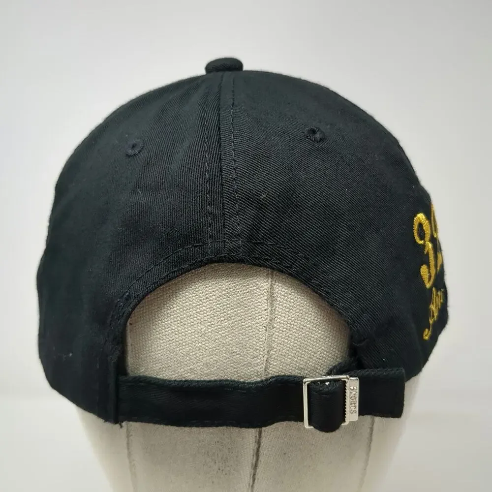 Baseball Cap Black One Size Yahiro Jagged Gold Embroidery 32 Anos Slideback Hat